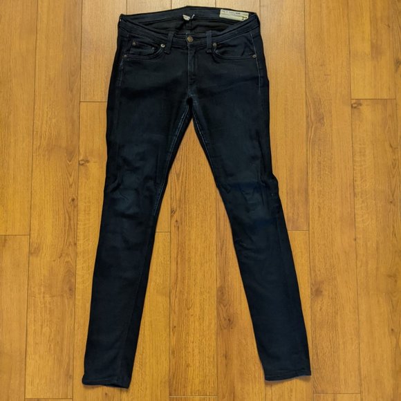 Indigo Blue Rag & Bone Skinny Jeans - Picture 3 of 5
